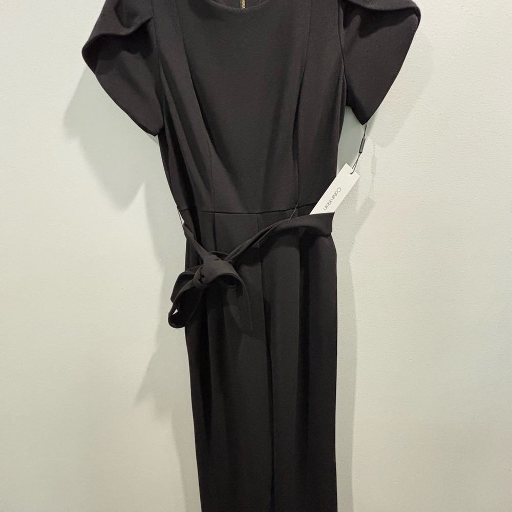 Calvin Klein Black Short Sleeve Jumpsuit